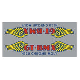 GT - 4130 chrome - LARGE frame decal - Old school bmx - Bmx Products AU