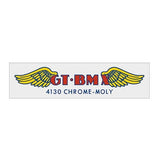 GT - 4130 clear - bar decal - Old school bmx - Bmx Products AU
