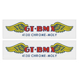 GT - 4130 clear - fork decal set - Old school bmx - Bmx Products AU