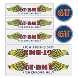 GT - 4130 clear LARGE DT - decal set - Old school bmx - Bmx Products AU