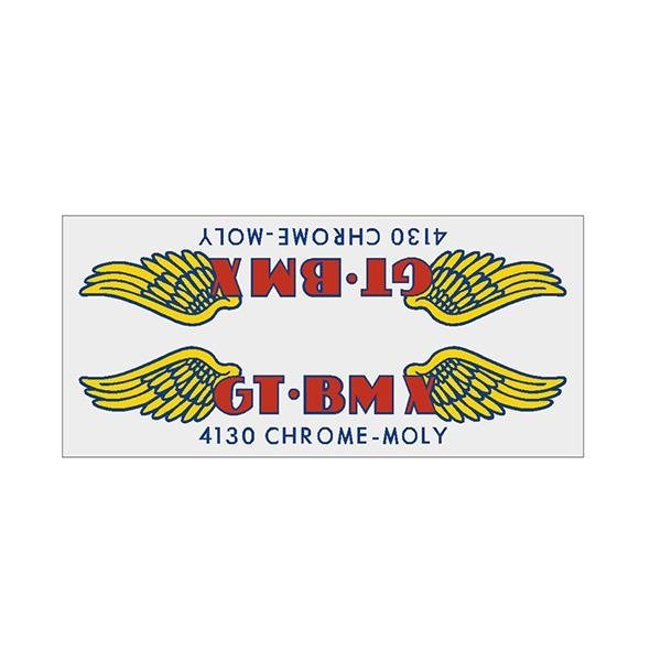 GT - 4130 clear - SMALL frame decal - Old school bmx - Bmx Products AU