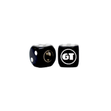 GT - Dice Tire Valve Caps (Pair) - Black - old school bmx - Bmx Products AU