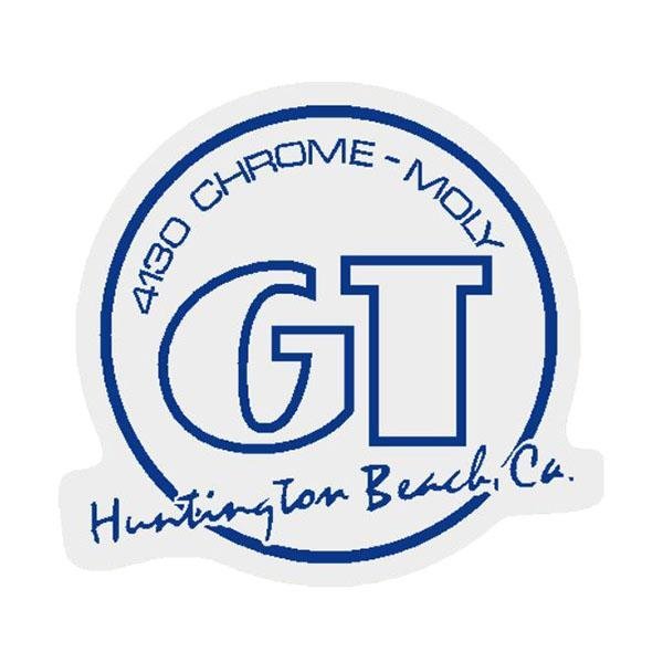 GT - Huntington Beach - Blue on clear decal - Old school bmx - Bmx Products AU