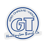 GT - Huntington Beach - Blue on clear decal - Old school bmx - Bmx Products AU