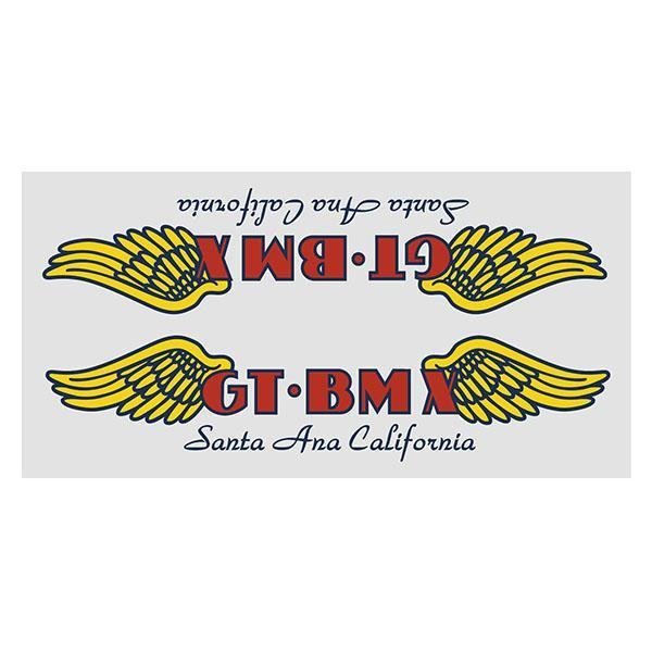 GT - Santa Ana chrome decal set - Old school bmx - Bmx Products AU