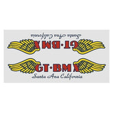 GT - Santa Ana chrome decal set - Old school bmx - Bmx Products AU