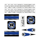 Hanimex - 16" - bmx decal set - old school bmx - Bmx Products AU