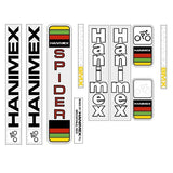 Hanimex - Spider - bmx decal set - old school bmx - Bmx Products AU