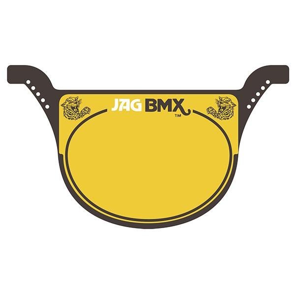 Jag race plate BROWN - Old School BMX - Bmx Products AU