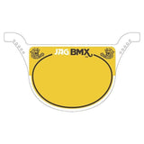 Jag race plate WHITE - Old School BMX - Bmx Products AU