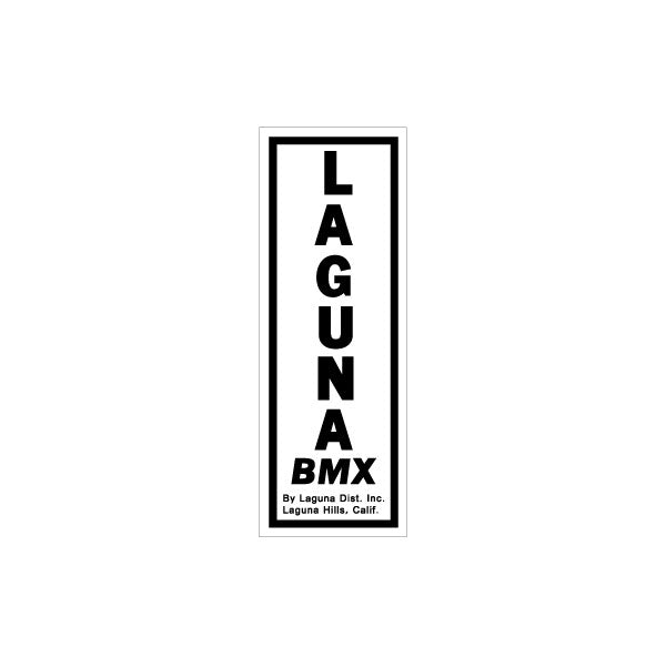 Laguna - BMX Hills Seat tube Black decal - old school bmx - Bmx Products AU