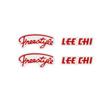 Lee Chi - Freestyle Caliper decals in Red - old school bmx - Bmx Products AU