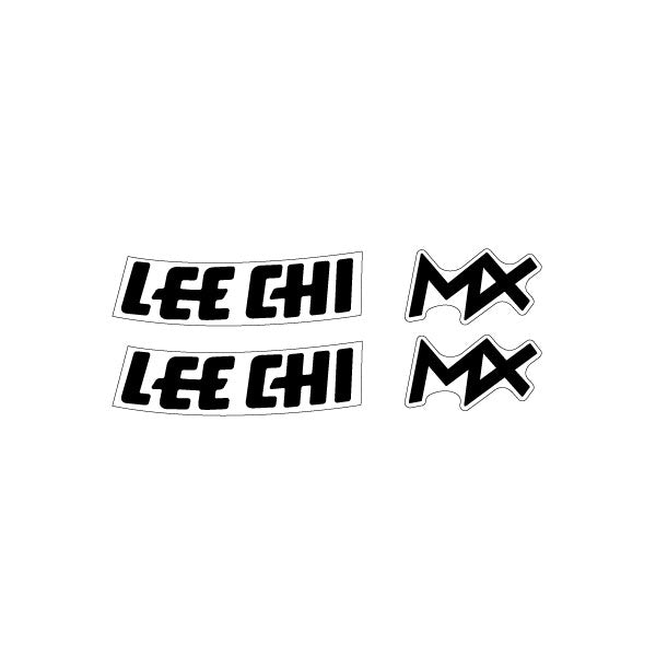 Lee Chi - MX Caliper decals in Black - old school bmx - Bmx Products AU