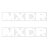 Madison - Chain stay decals - MXDR - WHITE - old school bmx - Bmx Products AU