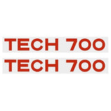 Madison - Fork decals - TECH 700 RED - old school bmx - Bmx Products AU