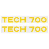 Madison - Fork decals - TECH 700 YELLOW - old school bmx - Bmx Products AU