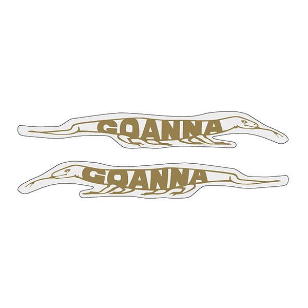 Madison - Goanna - Top tube decals - GOLD - old school bmx - Bmx Products AU