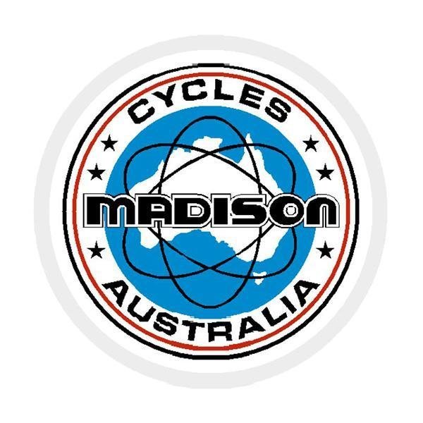 Madison - Head tube decal - Gen1 ATOMIC - old school bmx - Bmx Products AU