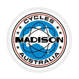 Madison - Head tube decal - Gen2 ATOMIC - old school bmx - Bmx Products AU