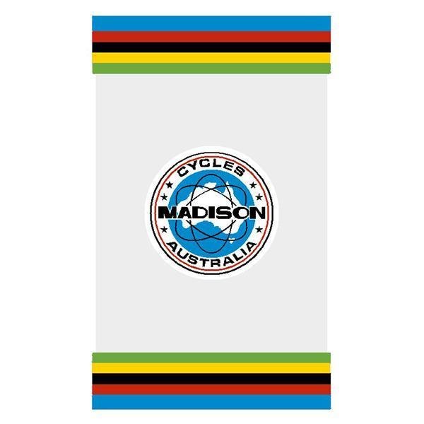 Madison - Seat tube decal - ATOM GEN2 - LONG - CLEAR - old school bmx - Bmx Products AU