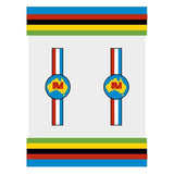 Madison - Seat tube decal - AUSTRALIA 2 STRIPE - CLEAR - old school bmx - Bmx Products AU