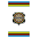 Madison - Seat tube decal - SHIELD - LONG - WHITE - old school bmx - Bmx Products AU