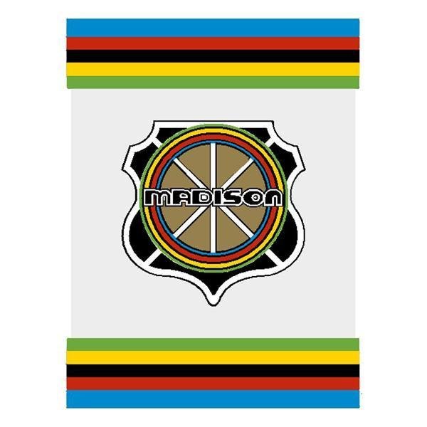 Madison - Seat tube decal - SHIELD - SHORT - CLEAR - old school bmx - Bmx Products AU