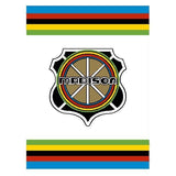 Madison - Seat tube decal - SHIELD - SHORT - WHITE - old school bmx - Bmx Products AU