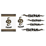 Madison - TAIPAN - BLACK over GOLD decal set - old school bmx - Bmx Products AU