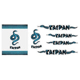 Madison - TAIPAN - BLACK over LIGHT BLUE decal set - old school bmx - Bmx Products AU