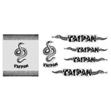 Madison - TAIPAN - BLACK over WHITE decal set - old school bmx - Bmx Products AU
