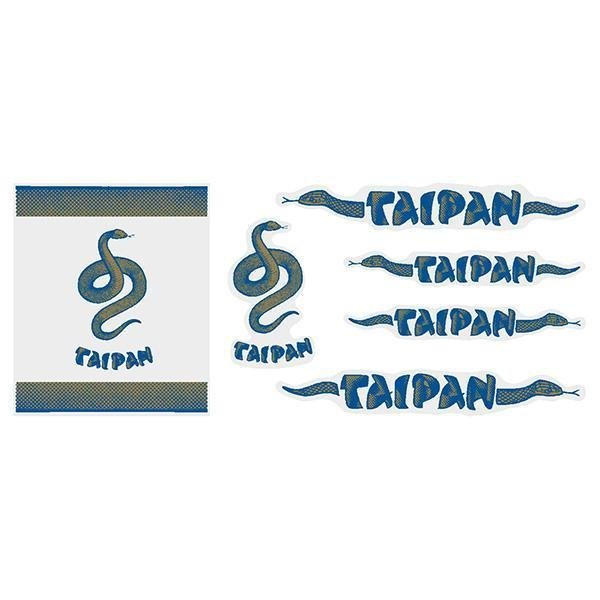 Madison - TAIPAN - BLUE over GOLD decal set - old school bmx - Bmx Products AU