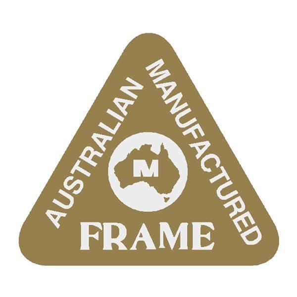 Madison - Top tube decal - Australian manufactured frame - GOLD - old school bmx - Bmx Products AU