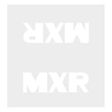 Madison - Top tube decal - MXR WHITE - old school bmx - Bmx Products AU