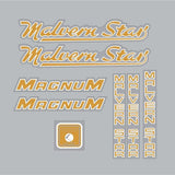 Malvern Star - Magnum Cruiser for colored frame decal set - old school bmx - Bmx Products AU