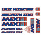 Malvern Star - Maxi 500c - RED - BLUE - decal set - old school bmx - Bmx Products AU