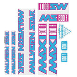 Malvern Star - Maxi 600F - PINK - BLUE - decal set - old school bmx - Bmx Products AU