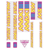 Malvern Star - Maxi 600F - PINK - YELLOW - decal set - old school bmx - Bmx Products AU