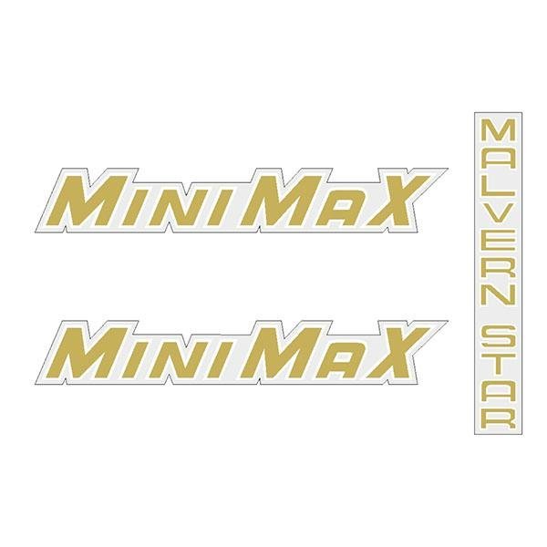 Malvern Star - Minimax decal set - old school bmx - Bmx Products AU