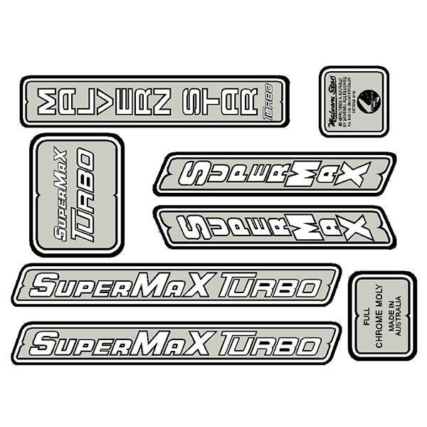 Malvern Star - Supermax Turbo decal set - old school bmx - Bmx Products AU