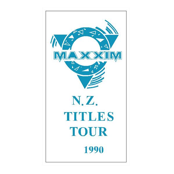 Maxxim - 1990 NZ TOUR decal - Old school bmx - Bmx Products AU