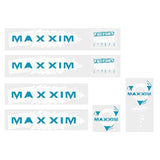 Maxxim - FACTORY - BLUE WRITING Small decal set - Old school bmx - Bmx Products AU