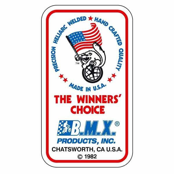 Mongoose - 1982 Flag waving seat tube decal - Old school bmx - Bmx Products AU