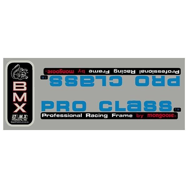 Mongoose - 1983 - 84 Pro Class Decal set - Old school bmx - Bmx Products AU