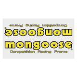 Mongoose - 1983 - 85 YELLOW downtube Decal - Old school bmx - Bmx Products AU