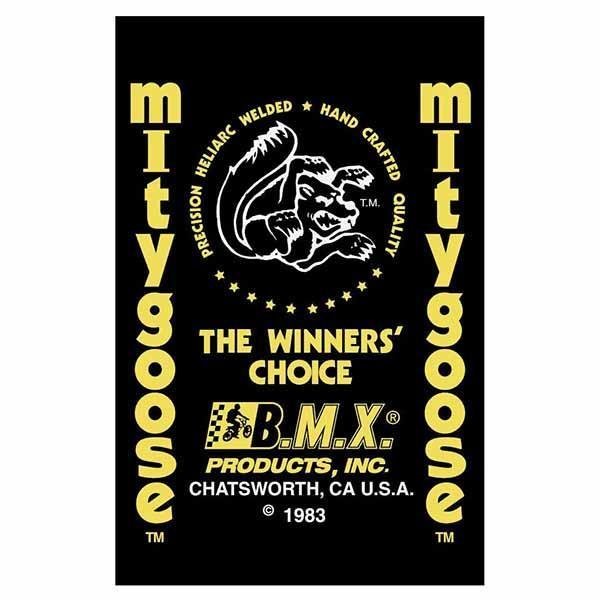 Mongoose - 1983 Mitygoose with yellow seat tube decal - Old school bmx - Bmx Products AU