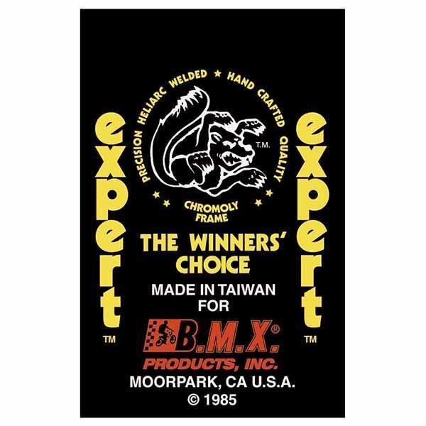 Mongoose - 1985 Expert "Red Taiwan" Decal set - Old school bmx - Bmx Products AU