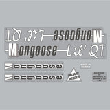 Mongoose - 1987 Lil' QT decal set - old school bmx - Bmx Products AU
