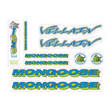 Mongoose - 1994 Villain for chrome frame - Decal set - old school bmx - Bmx Products AU
