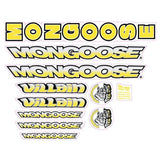 Mongoose - 1998 Villain for Green "Catalog Pic" frame - Decal set - old school bmx - Bmx Products AU